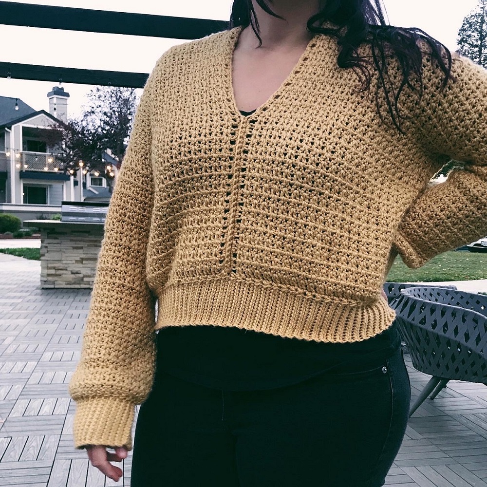 crochet pullover sweater pattern