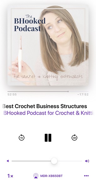 bhooked podcast, crochet business structures