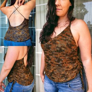 crochet camisole pattern with cross back straps