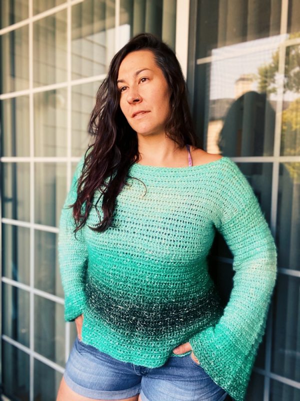 relaxed fit crochet pullover pattern