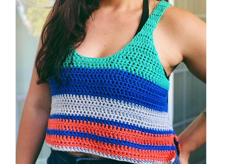 Scrappy and Unique Crochet Pattern- The Find Your Beat Tank!! - Tigers ...