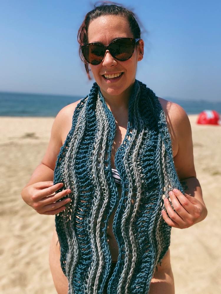 Tigers Eye Handmade Infinity Scarf Crochet Pattern