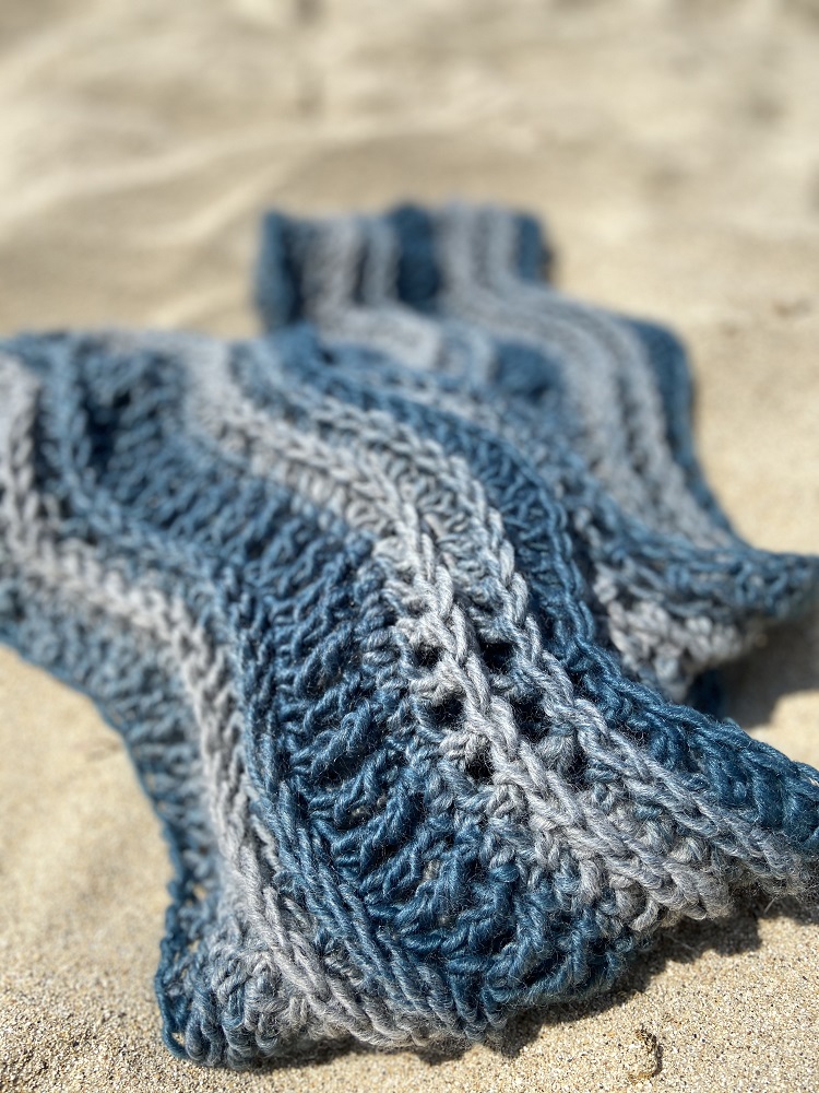 free crochet scarf pattern winter tide infinity scarf