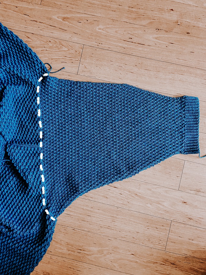 seaming set in sleeves crochet garment crochet seaming tip