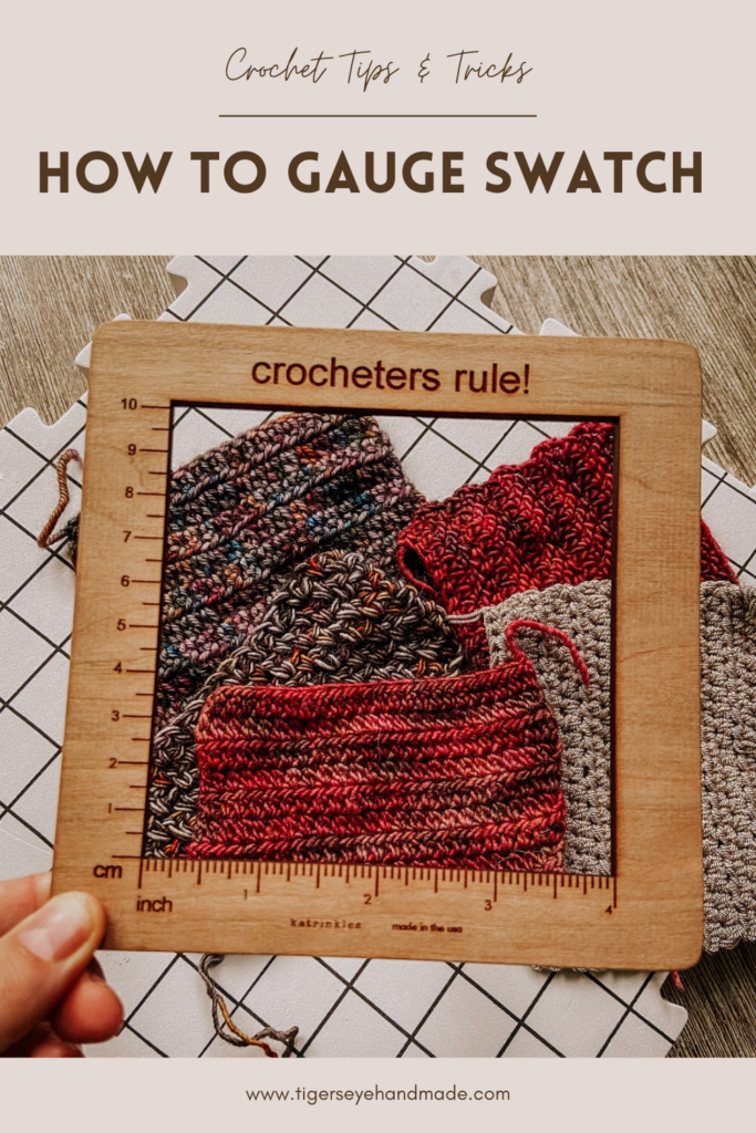 how to gauge swatch for crochet pattern