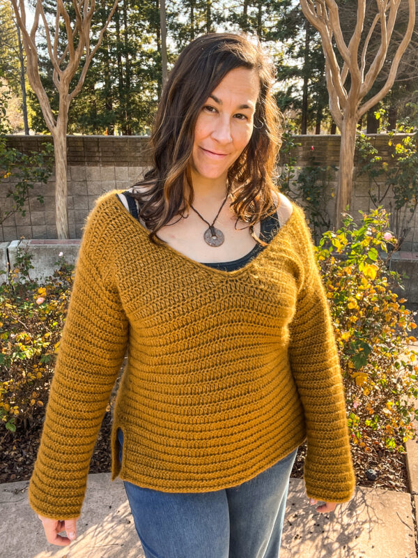 Cozy V Sweater Crochet Pattern - Image 2