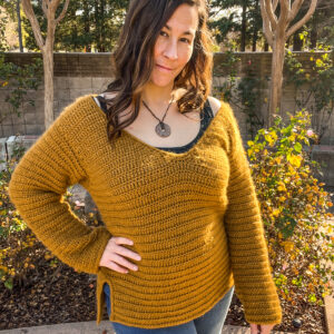 crochet v neck sweater pattern