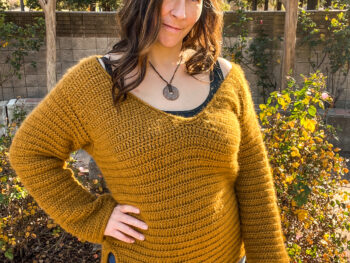 crochet v neck sweater pattern