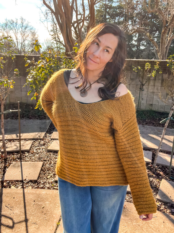 Cozy V Sweater Crochet Pattern - Image 5